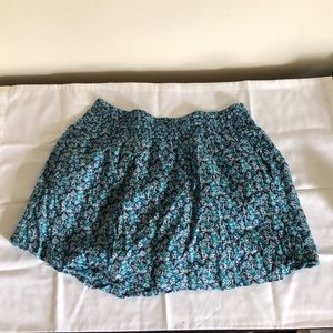 Aeropostale floral blue mini skirt